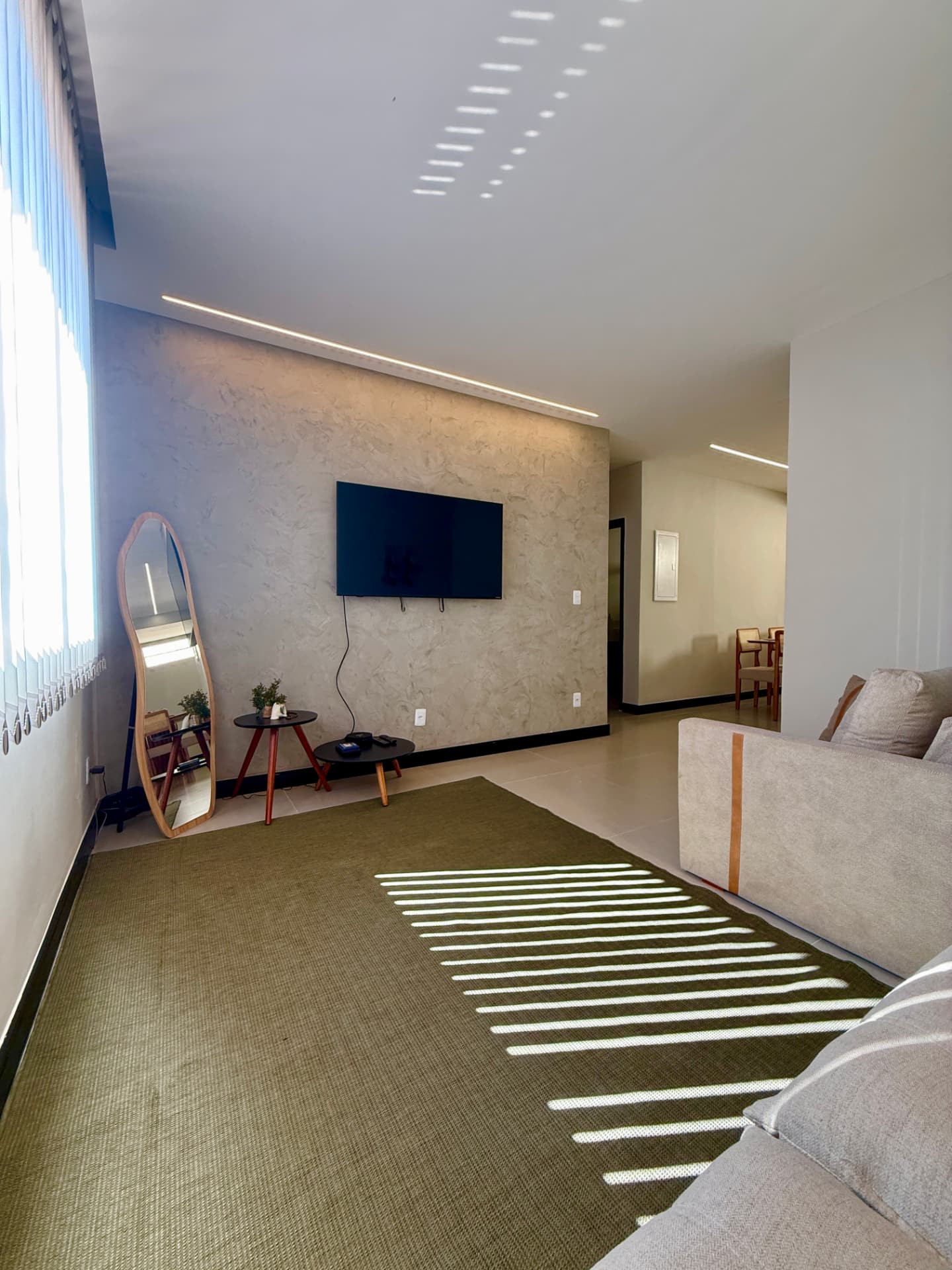 Sala de estar da Casa 2 com Smart TV